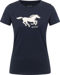 Mustang Reitshirt für Damen aus Baumwolle Blau XL – Bild 1 von 4