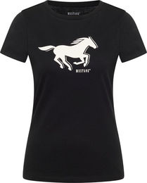 Mustang Reitshirt für Damen aus Baumwolle Schwarz Größe S – Bild 1 von 4