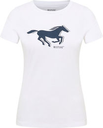 Produktbild von Mustang Reitshirt für Damen aus Baumwolle Weiß XS