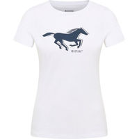Produktbild von Mustang Reitshirt für Damen aus Baumwolle Weiß XS