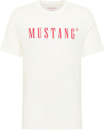 Produktbild von Mustang Reitshirt für Herren aus Baumwolle in Beige oder Weiß Größe S