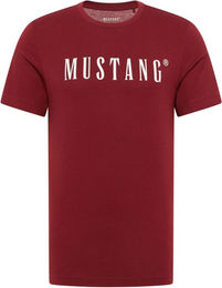 Mustang Reitshirt für Herren aus Baumwolle Syrah Rot Größe S – Bild 1 von 2