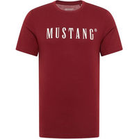Produktbild von Mustang Reitshirt für Herren aus Baumwolle Syrah Rot Größe S
