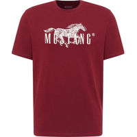 Produktbild von Mustang Reitshirt T-Shirt Style Austin aus Bio-Baumwolle für Herren in Rot Größe M