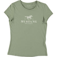 Produktbild von Mustang T-Shirt für Damen aus Baumwolle Grün Größe M