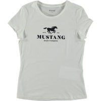 Produktbild von Mustang T-Shirt für Damen aus Baumwolle Weiß XL