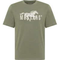 Produktbild von Mustang T-Shirt Style Austin aus Bio-Baumwolle für Herren in Grün XXL
