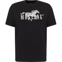 Produktbild von Mustang T-Shirt Style Austin aus Bio-Baumwolle für Herren in Schwarz XL