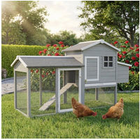 Produktbild von My Animal Hühnerstall MH-21 aus Kiefernholz für 3-4 Hühner mit Nistkasten und wetterbeständigem Gehege