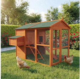 My Animal Kleintierstall XXL Hühnerstall MH-15 aus Holz für 7 Hühner mit Nistkasten und Sitzstange – Bild 1 von 4