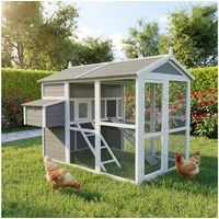 Produktbild von My Animal Kleintierstall XXL Hühnerstall MH-15 aus Holz für bis zu 7 Hühner mit zwei trennbaren Etagen und Nistkasten