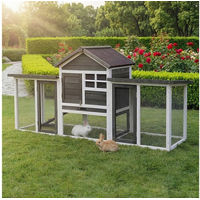 Produktbild von My Animal Kleintierstall XXL Kaninchenstall aus Holz mit 2 Etagen und 3 Türen