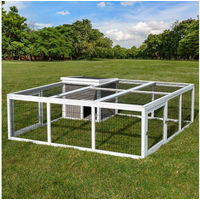 Produktbild von My Animal Kleintierstall XXL MH-08 aus Holz als Freilaufgehege für Kaninchen mit Haus und wetterbeständigem Gehege