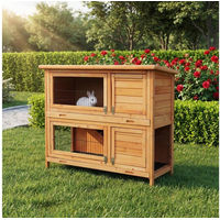 Produktbild von My Animal Kleintierstall XXL MH-20 aus Holz mit 2 Etagen für Kaninchen und Hasen wetterbeständig