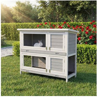 Produktbild von My Animal Kleintierstall XXL MH-20 aus Holz mit 2 Etagen für Kaninchen wetterbeständig