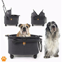 Produktbild von My Duque Coco II Haustiertransportbox mit Rollen für Hunde bis 8 kg aus Polyester und Mesh