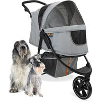 Produktbild von My Duque Cooper Hundebuggy Grau faltbarer Hundewagen höhenverstellbar bis 32 kg