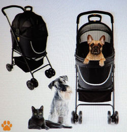 My Duque Hundebuggy Coco 2 in 1 faltbar schwarz bis 15 kg – Bild 1 von 1