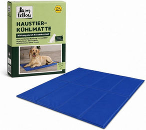 My Fellow Selbstkühlende Hundematte für Hund und Katze Blau 70 x 100 cm aus Polyester – Bild 1 von 4