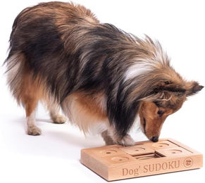 My Intelligent Dogs Interaktives Hundespielzeug Sudoku S Advanced aus Holz für Welpen und Hunde – Bild 1 von 5