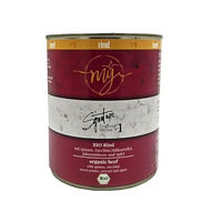 Produktbild von My Nassfutter Bio-Rind mit Quinoa Zucchini Süßkartoffel Johannisbeere und Apfel für Hunde Adult 820g Dose - 820 g