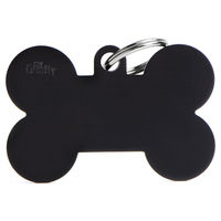 Produktbild von MyFamily Anhänger Basic XL Knochen aus Aluminium schwarz 48x31 mm