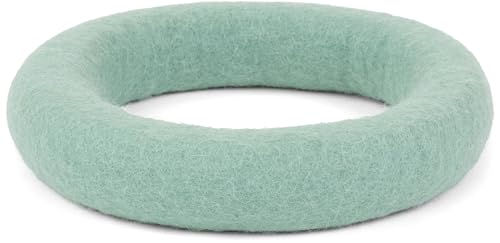 myfelt Fine Hundespielzeug Ring aus Wolle für Riesenrassen in Türkis und Grün – Bild 1 von 7