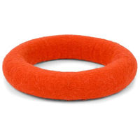 Produktbild von myfelt Mats Hundespielzeug Ring aus Wolle in Orange und Rot