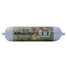 MyMenue4Dogs Hundefutter Pferdewurst Sensitive ohne Konservierungsstoffe und Zucker 400 g – Bild 1 von 2