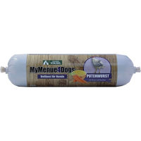 Produktbild von MyMenue4Dogs Hundefutter Putenwurst Sensitive ohne Konservierungsstoffe und Zucker 800g