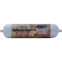 Produktbild von MyMenue4Dogs Hundefutter Rindswurst Pastete mit hohem Fleischanteil für alle Altersstufen 400g