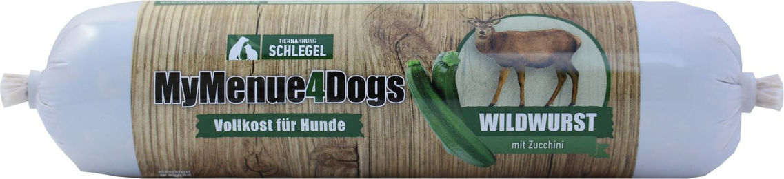 MyMenue4Dogs Hundefutter Wildwurst 75 g – Bild 1 von 1