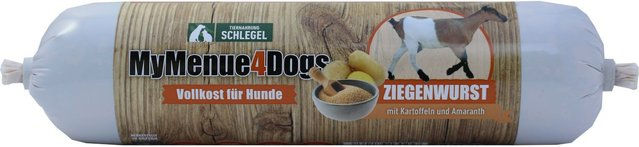 Produktbild von MyMenue4Dogs Hundefutter Ziegenwurst Monoprotein Sensitive ohne Konservierungsstoffe und Zucker 800g