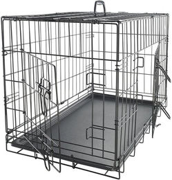MYPETS Hundetransportbox Schwarz für erwachsene Hunde – Bild 1 von 4