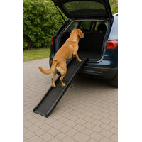 Produktbild von MYPETS Klappbare Hunderampe aus Kunststoff für Hunde in Schwarz