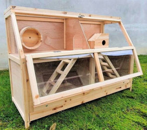 MyPets® Kleintierkäfig BENNY XXL aus Holz für Hamster und Meerschweinchen – Bild 1 von 4