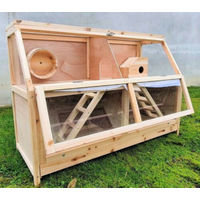 Produktbild von MyPets® Kleintierkäfig BENNY XXL aus Holz für Hamster und Meerschweinchen