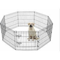 Produktbild von MYPETS Laufstall für Hunde aus Draht in Schwarz