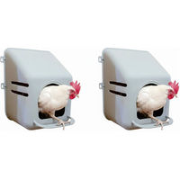 Produktbild von MYPETS Legenest aus Kunststoff für Hühner als Abrollnest und Eierbox