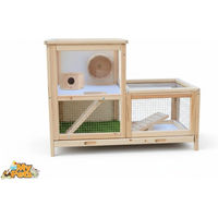 Produktbild von MyPets Nagerkäfig SMARTY XL aus Holz für Hamster und Meerschweinchen