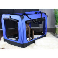 Produktbild von MyPets Transportbox aus Nylon für Hunde und Katzen in Blau