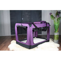 Produktbild von MyPets Transportbox aus Nylon für Hunde und Katzen in Lila