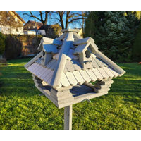 Produktbild von MYPETS Vogelhaus KLAMMALM Vogelfutterhaus aus Holz mit Ständer