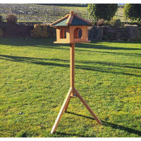 Produktbild von MYPETS Vogelhaus PIEPMATZ aus Holz mit Ständer in Braun