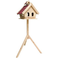 Produktbild von MYPETS Vogelhaus STUBAI aus Holz mit Ständer in Braun