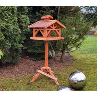 Produktbild von MYPETS Vogelhaus Wildbichl aus Holz mit Ständer in Braun
