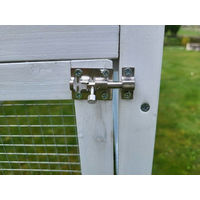 Produktbild von MYPETS YORK XXL Freilaufgehege aus Holz für Kaninchen in Weiß