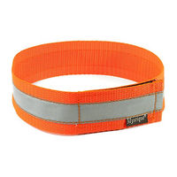 Produktbild von Mystique Signalhalsband mit Klettverschluss und Reflexfunktion aus Polyester in Neon Orange 50cm - 1 Stk.