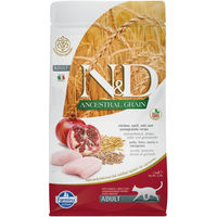 Produktbild von N&D Cat Ancestral Grain Adult Katzenfutter Huhn & Granatapfel 2 x 5 kg mit hohem Fleischanteil - 2 x 5 kg