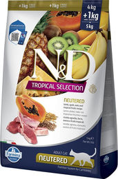 Produktbild von N&D Cat Tropical Selection Light Lamm für kastrierte Katzen 5 kg - 5 kg